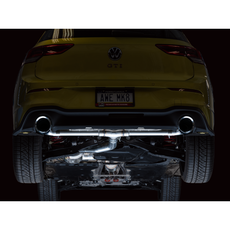 AWE Tuning Touring Edition Exhaust w/ Chrome Silver Tips - 2022+ Volkswagen GTI MK8