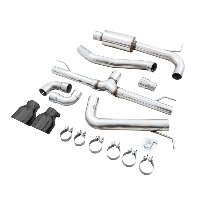 AWE Tuning Track Edition Exhaust w/ Diamond Black Tips - 2022+ Volkswagen GTI MK8