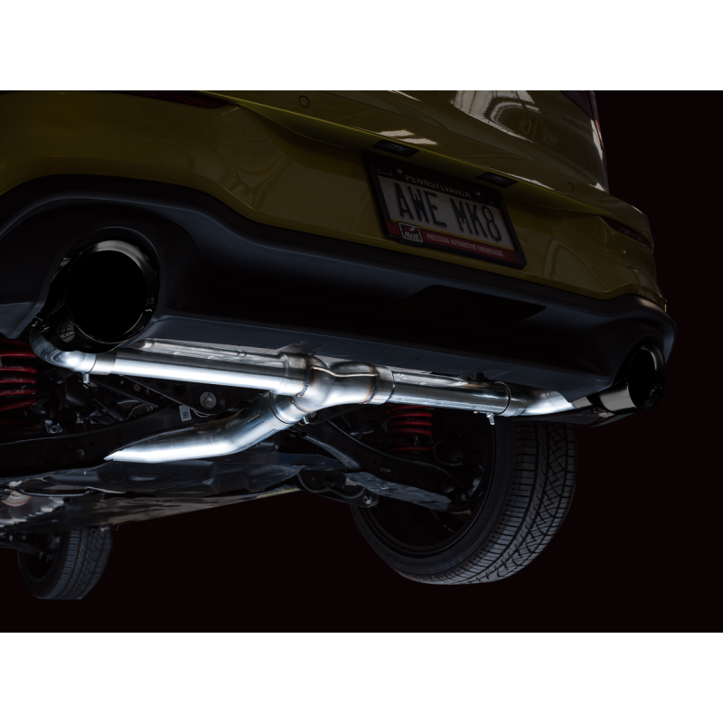 AWE Tuning Touring Edition Exhaust w/ Diamond Black Tips - 2022+ Volkswagen GTI MK8
