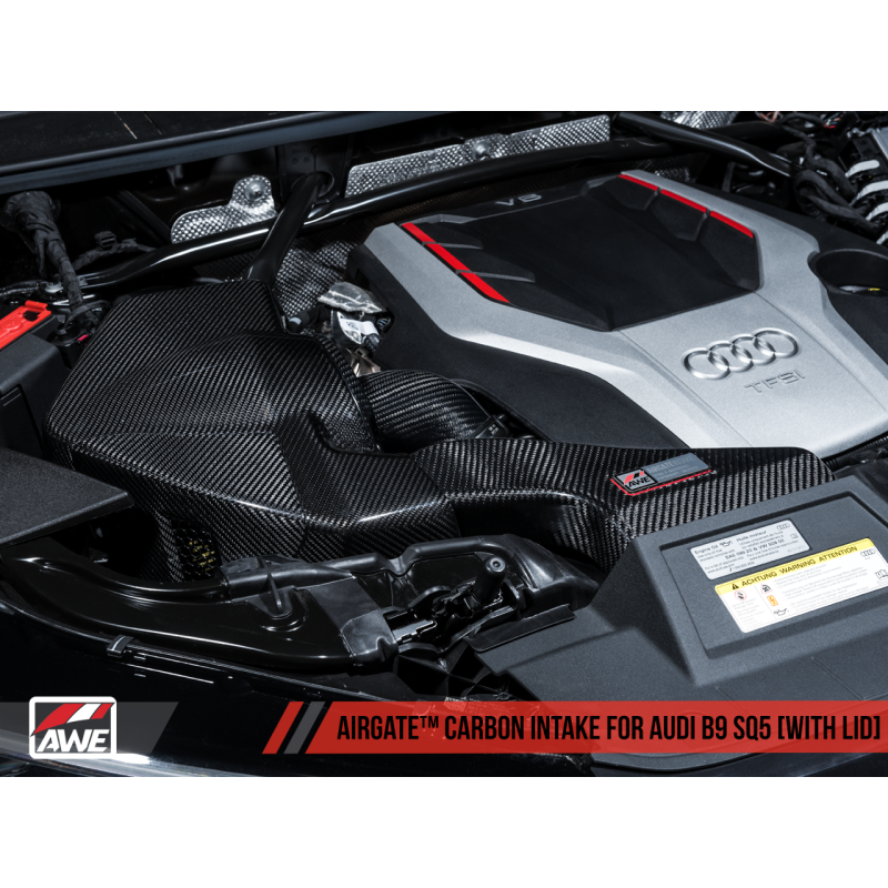 AWE Tuning Audi B9 SQ5 3.0T AirGate Carbon Fiber Intake w/ Lid