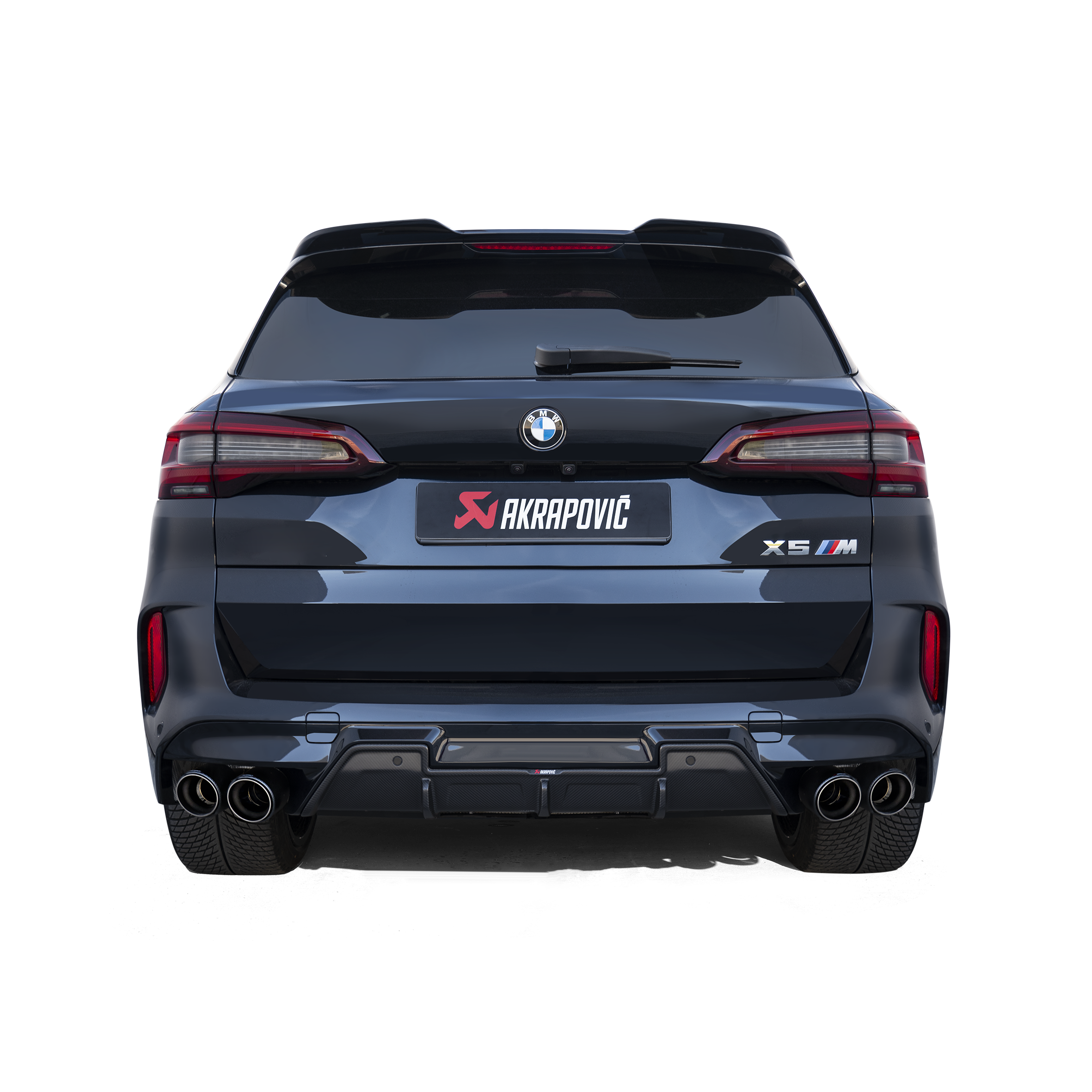 Akrapovič Slip-On Line Exhaust (Titanium) w/Carbon Tips - 2020-2023 BMW X5M/X6M (F95/F96)