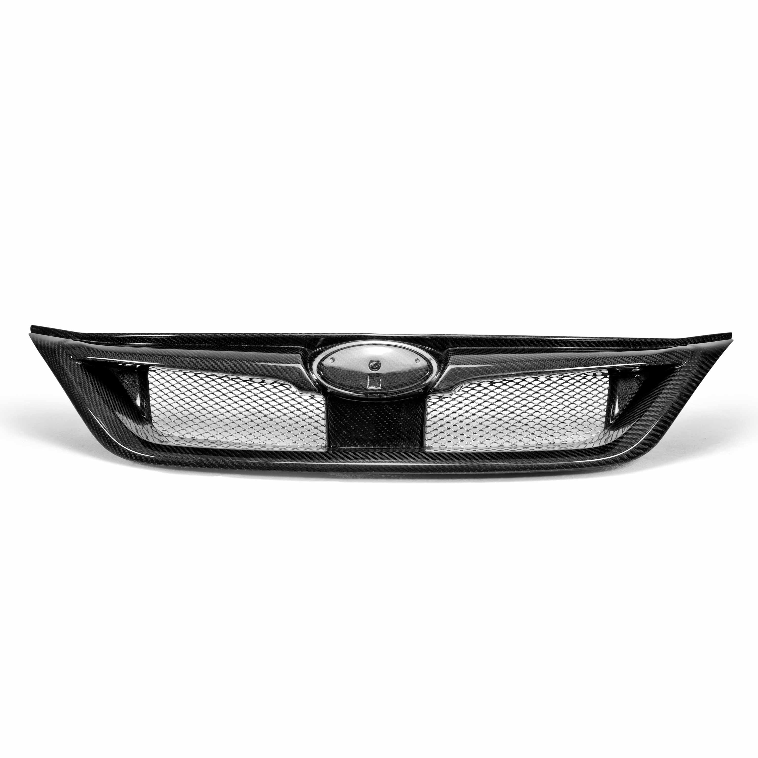 Seibon STI-Style Carbon Fiber Front Grille - 2011-2014 Subaru WRX STI