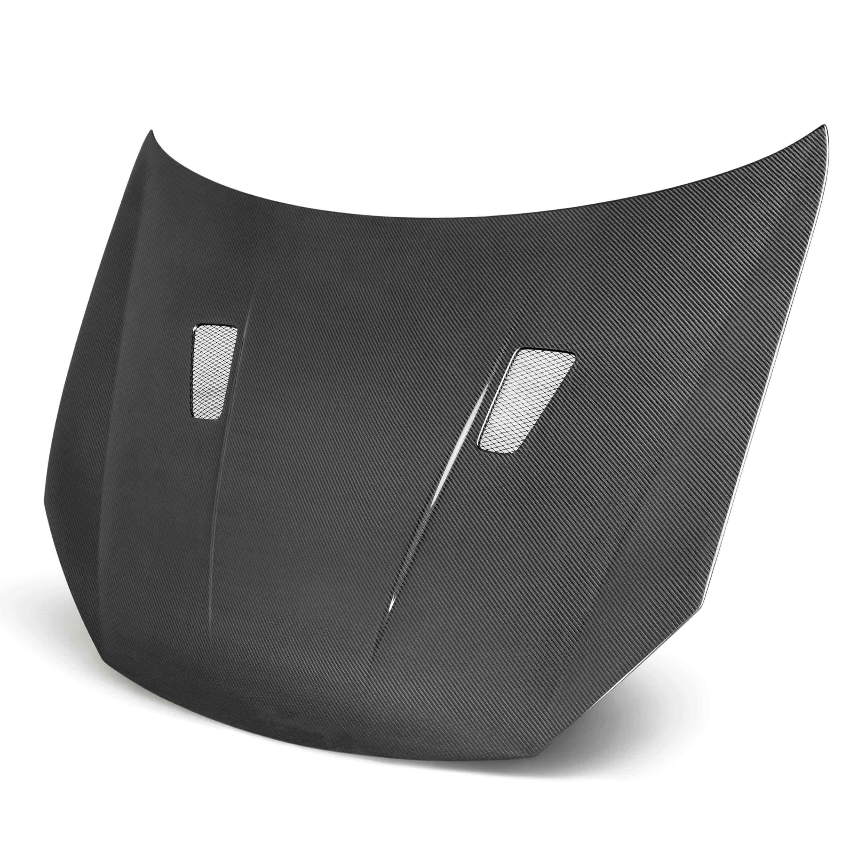 Seibon TM-Style Carbon Fiber Hood - 2010-2014 VW Golf / GTI (Shaved Emblem)