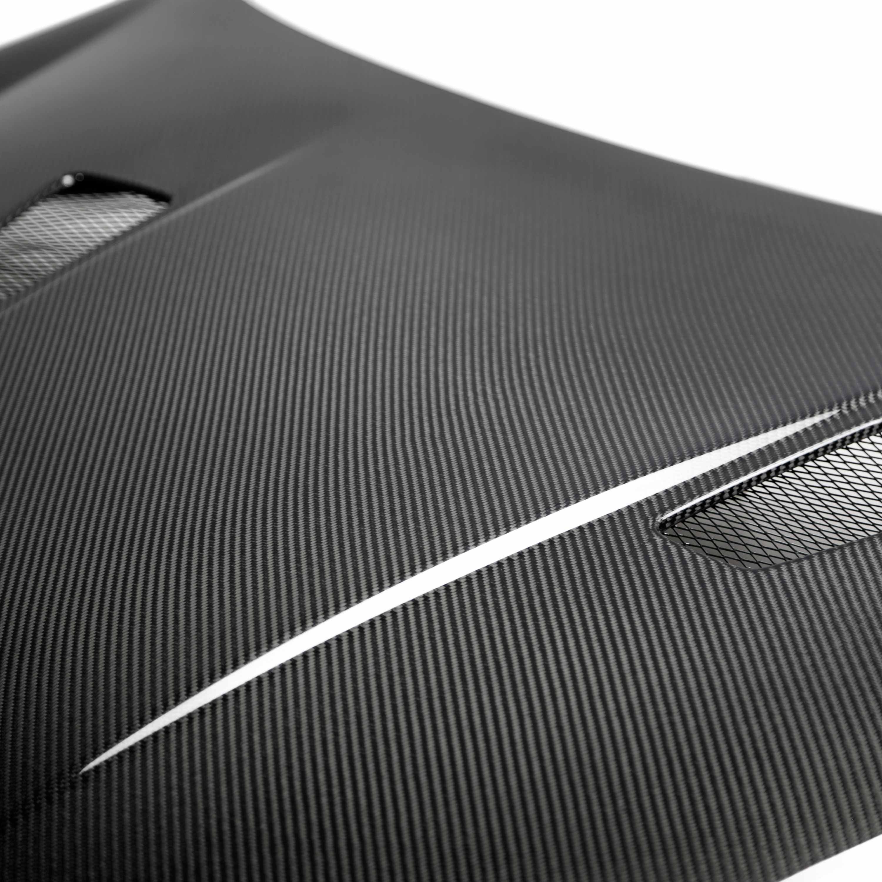 Seibon TM-Style Carbon Fiber Hood - 2010-2014 VW Golf / GTI (Shaved Emblem)