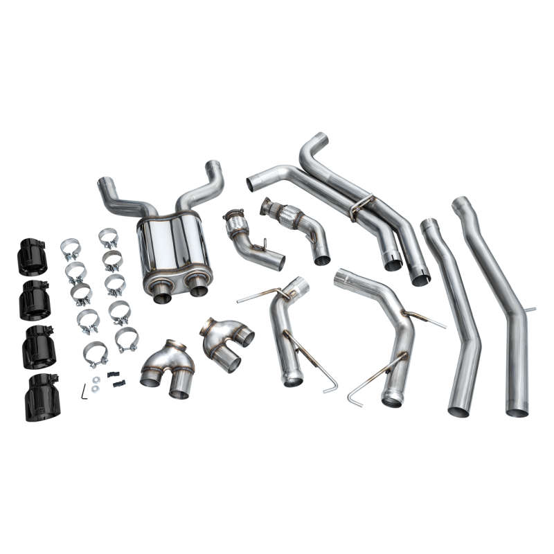 AWE Tuning Track Edition Exhaust w/Diamond Black Tips - 19-23 Audi C8 S6/S7 2.9T V6 AWD