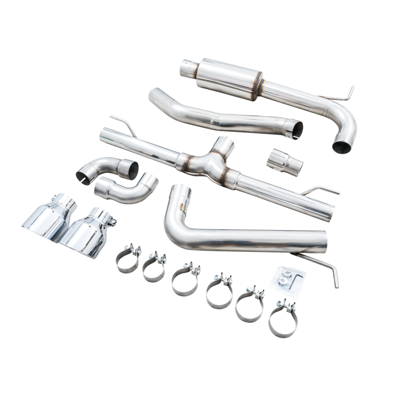 AWE Tuning Track Edition Exhaust w/ Chrome Silver Tips - 2022+ Volkswagen GTI MK8