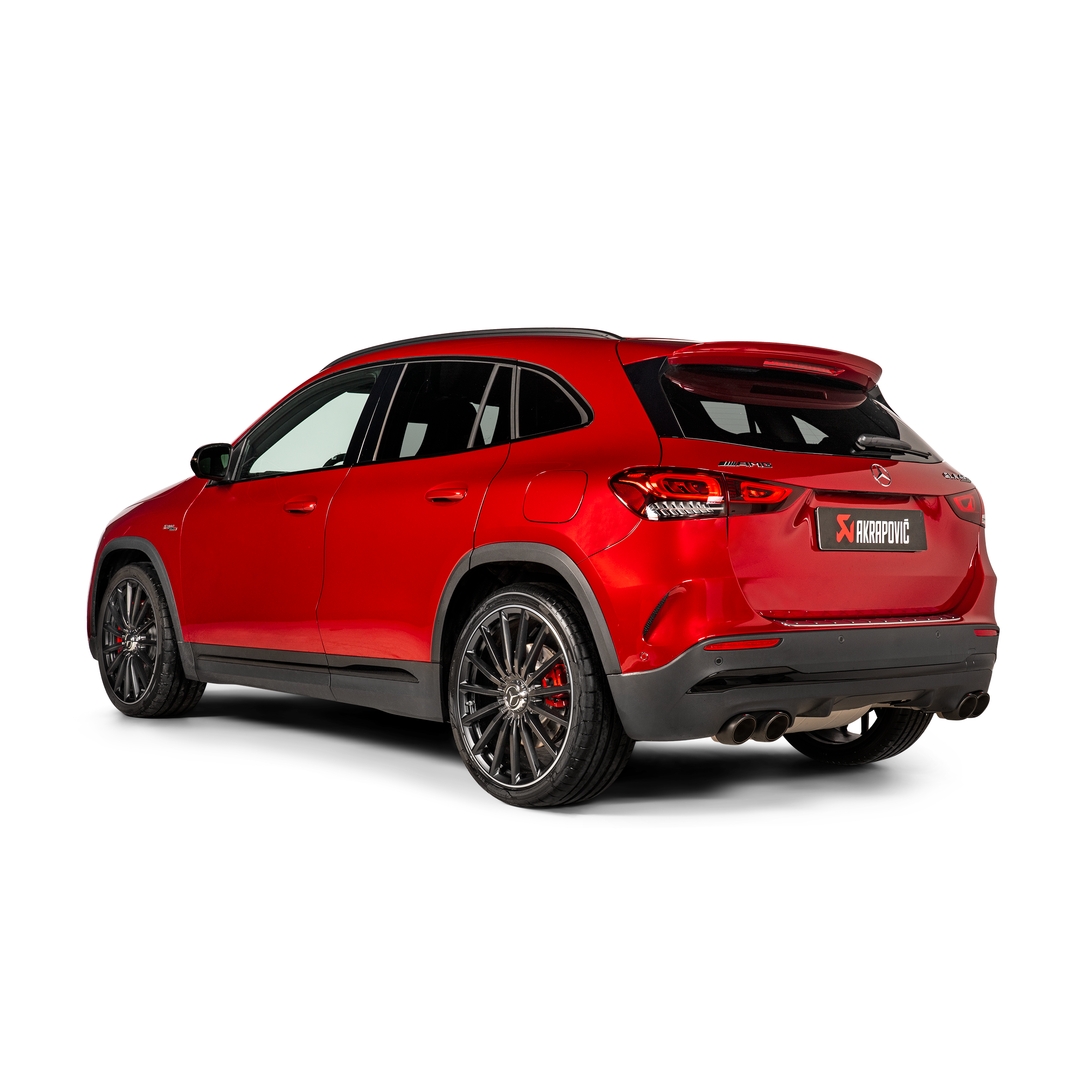 Akrapovič Evolution Line Catback Exhaust (Titanium) w/Carbon Tips - 2024+ Mercedes-Benz GLA45/GLA45S AMG