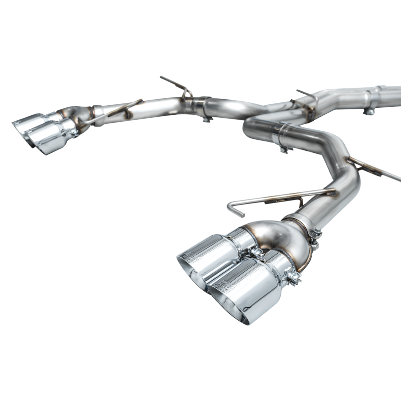AWE Tuning Track Edition Exhaust w/Chrome Silver Tips - 19-23 Audi C8 S6/S7 2.9T V6 AWD