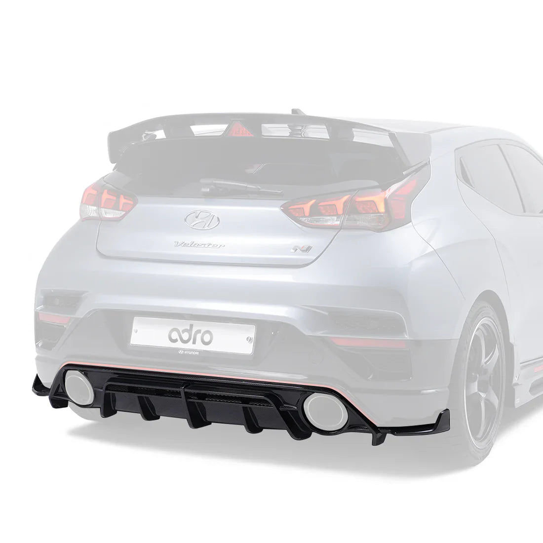 ADRO Hyundai Veloster N Carbon Fiber Rear Diffuser (2019-2022)