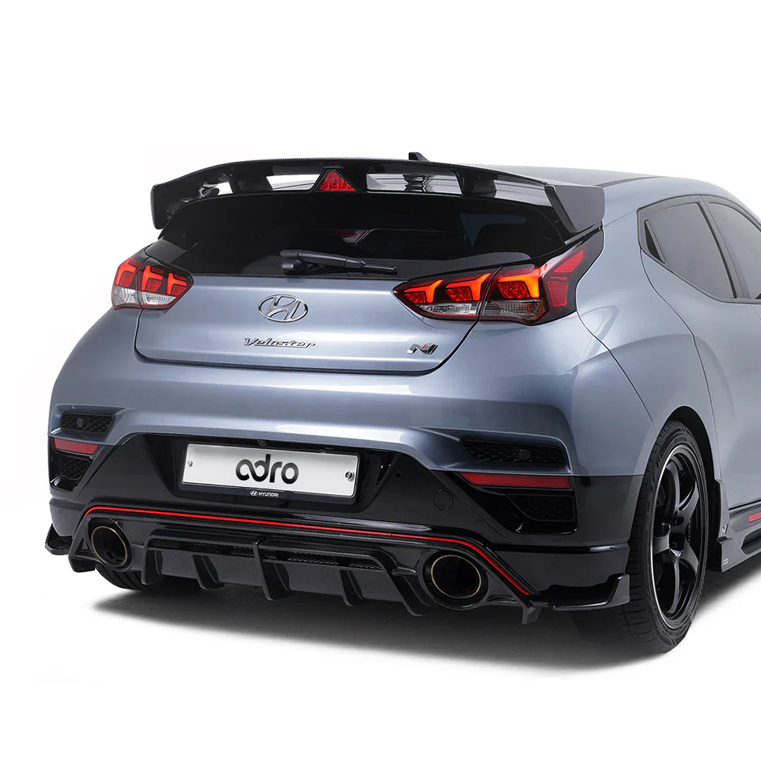 ADRO Hyundai Veloster N Carbon Fiber Rear Diffuser (2019-2022)