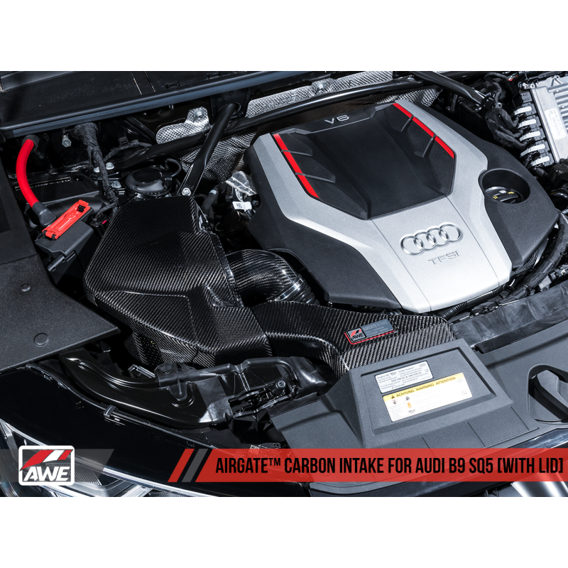 AWE Tuning Audi B9 SQ5 3.0T AirGate Carbon Fiber Intake w/ Lid