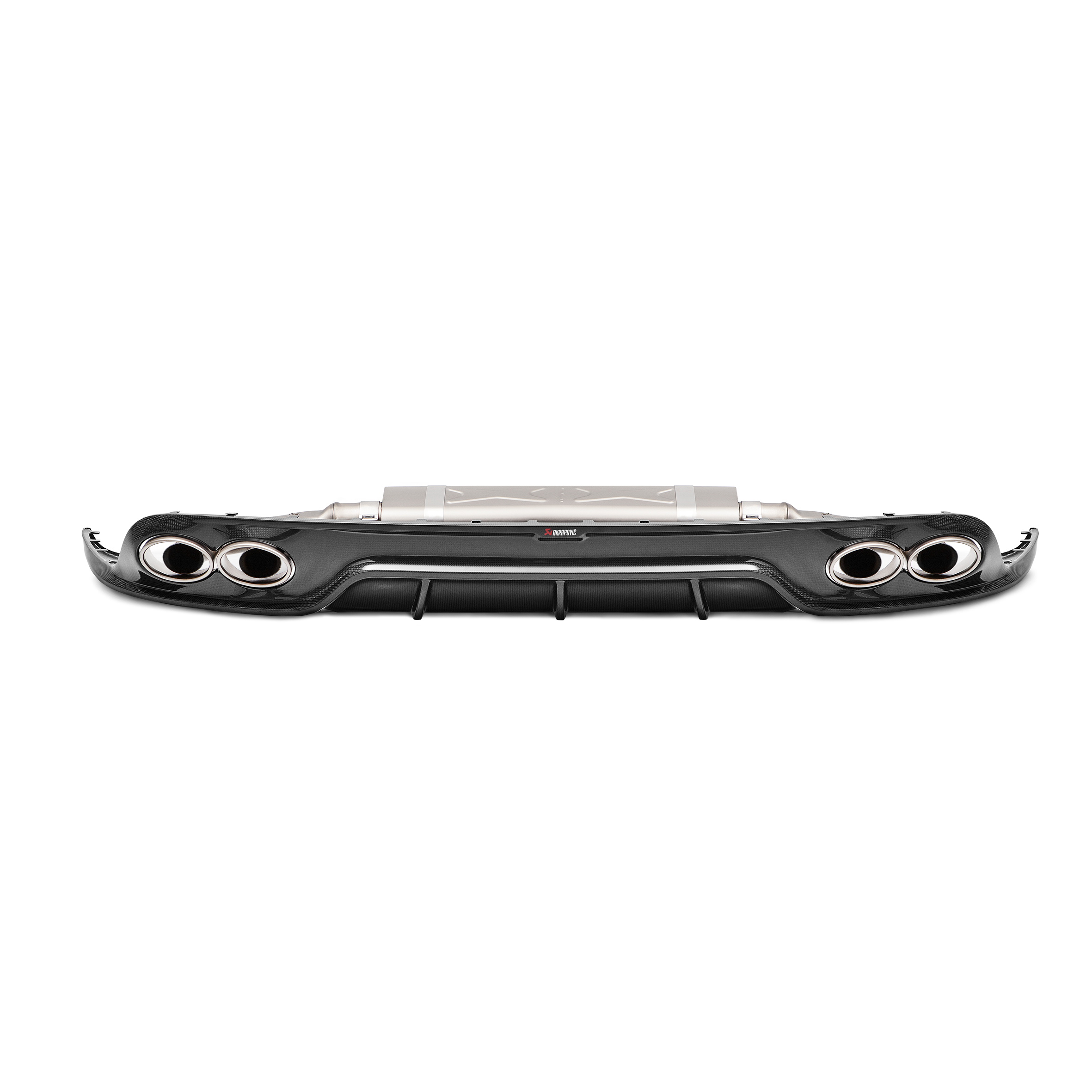 Akrapovič Slip-On Line Exhaust (Titanium) w/Tips & Gloss Diffuser - 2016-2019 Porsche 911 Turbo/Turbo S (991.2) - T1 Motorsports