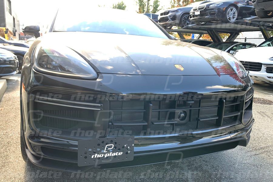 Rho-Plate V2 License Plate Relocator - Porsche Cayenne Turbo - 2019-2022 / Turbo GT 2022-2023
