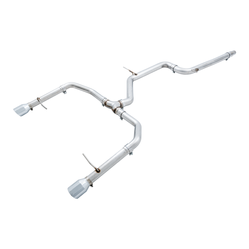 AWE Tuning Track Edition Exhaust w/Chrome Silver Tips (Fits OEM DP) - 18-21 Volkswagen Jetta GLI MK7
