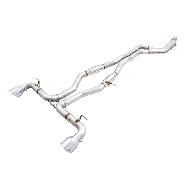 AWE Tuning 2020+ Toyota Supra A90 Track Edition Exhaust - 5in Chrome Silver Tips