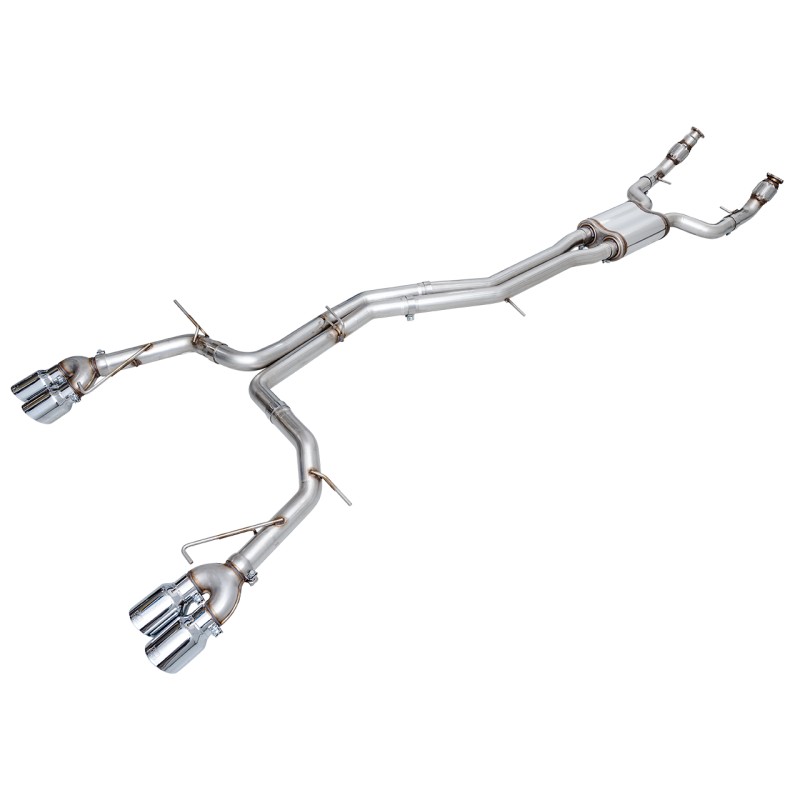 AWE Tuning Track Edition Exhaust w/Chrome Silver Tips - 19-23 Audi C8 S6/S7 2.9T V6 AWD