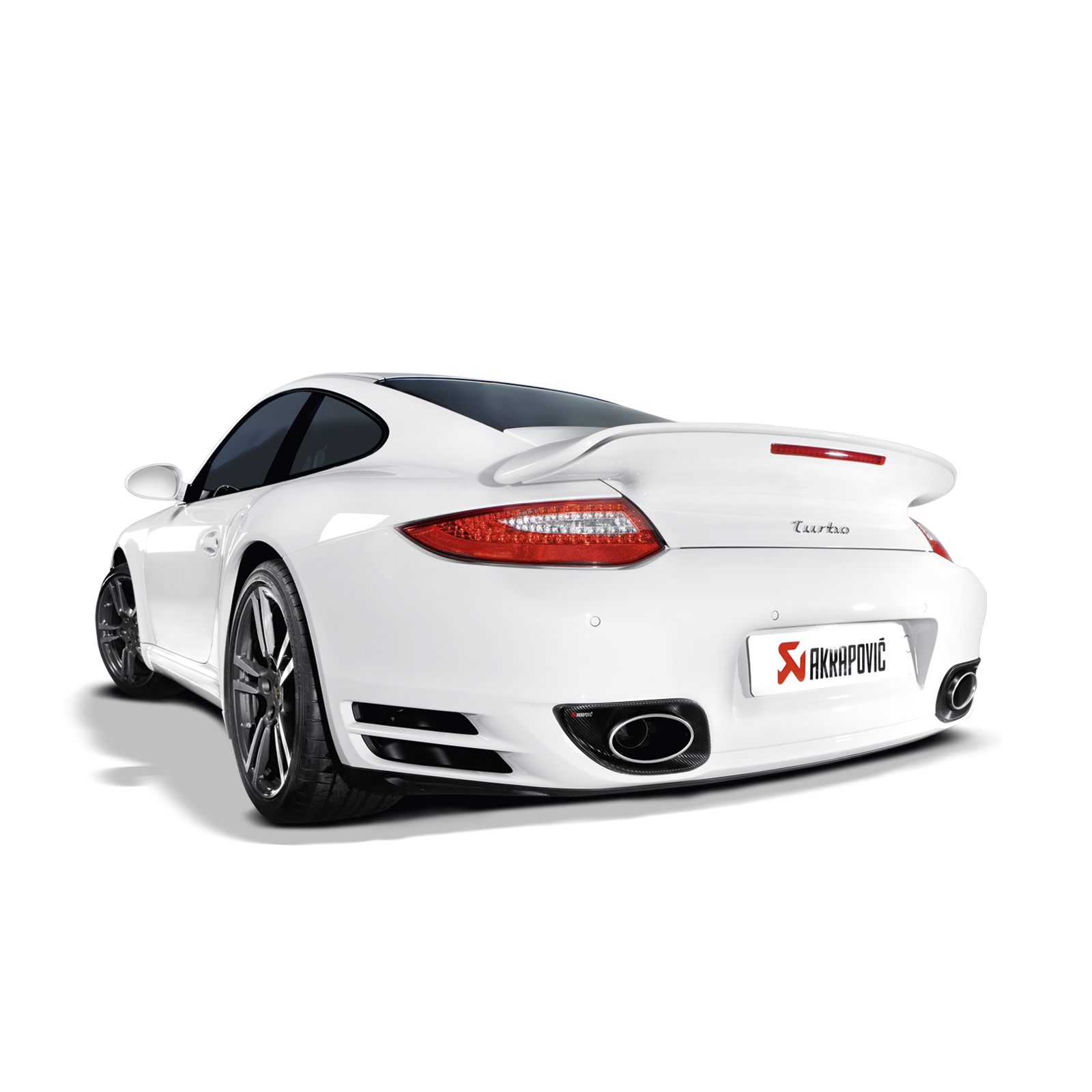 Akrapovič Slip-On Line Exhaust (Titanium) w/Titanium Tips - 2010-2013 Porsche 911 Turbo/Turbo S (997 FL) - T1 Motorsports