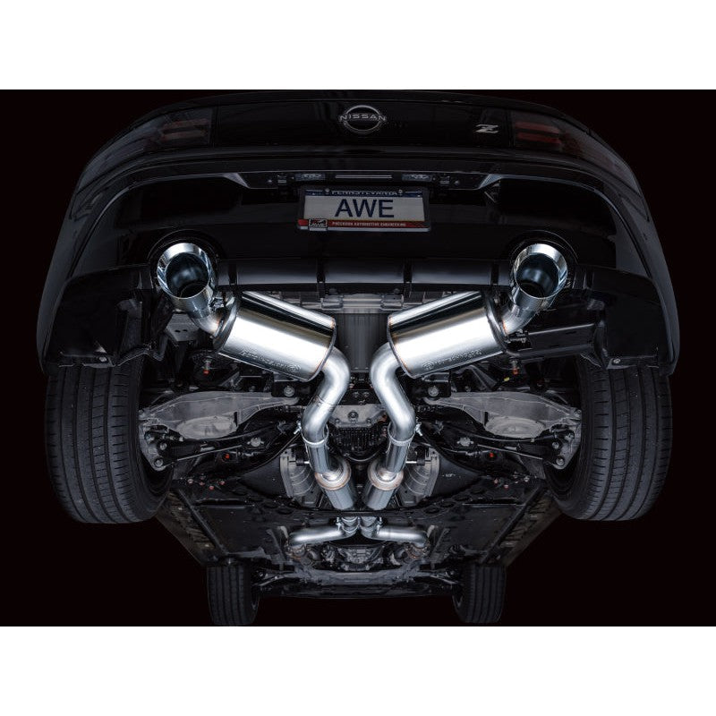 AWE Tuning Touring Edition Catback Exhaust System w/ Chrome Silver Tips - 2023+ Nissan Z