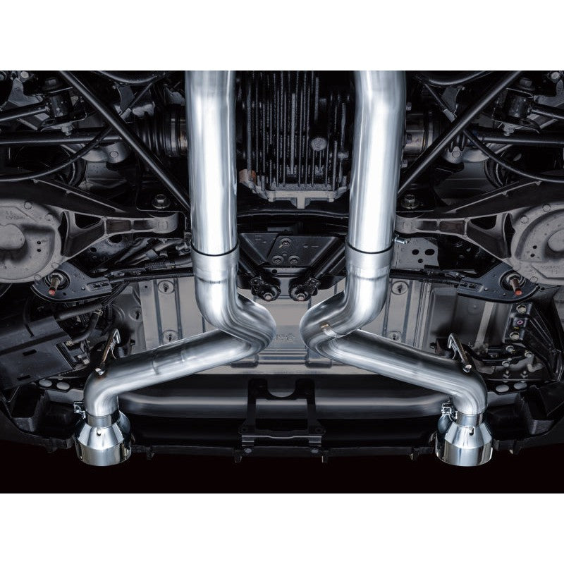 AWE Tuning Track Edition Catback Exhaust System w/ Chrome Silver Tips - 2023+ Nissan Z