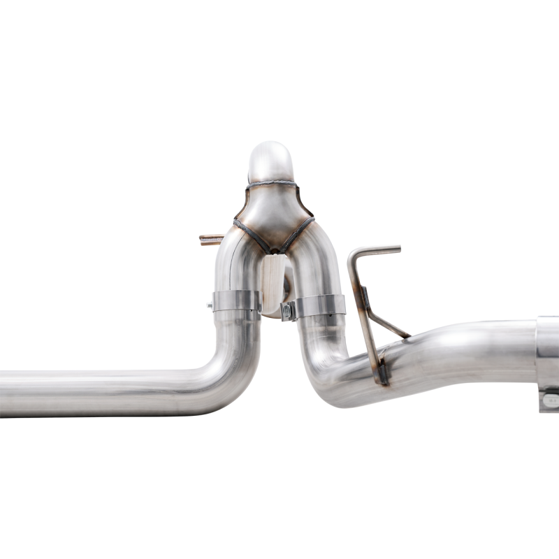 AWE Tuning 0FG Dual Split Rear Cat-Back Exhaust w/ 5in Diamond Black Tips - 21+ Ford F150