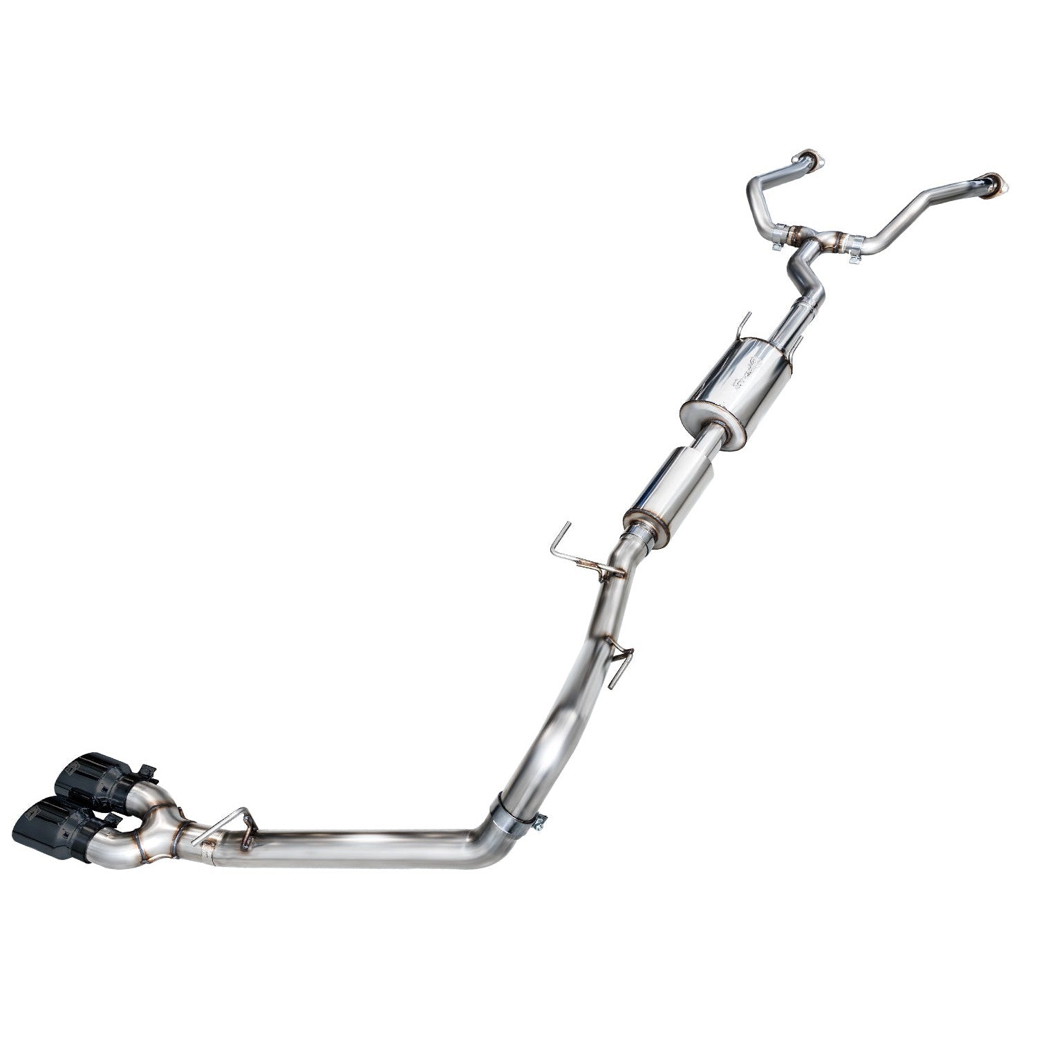 AWE Tuning 0FG Exhaust for 2022+ 3rd Gen Toyota Tundra - Dual Diamond Black Tips