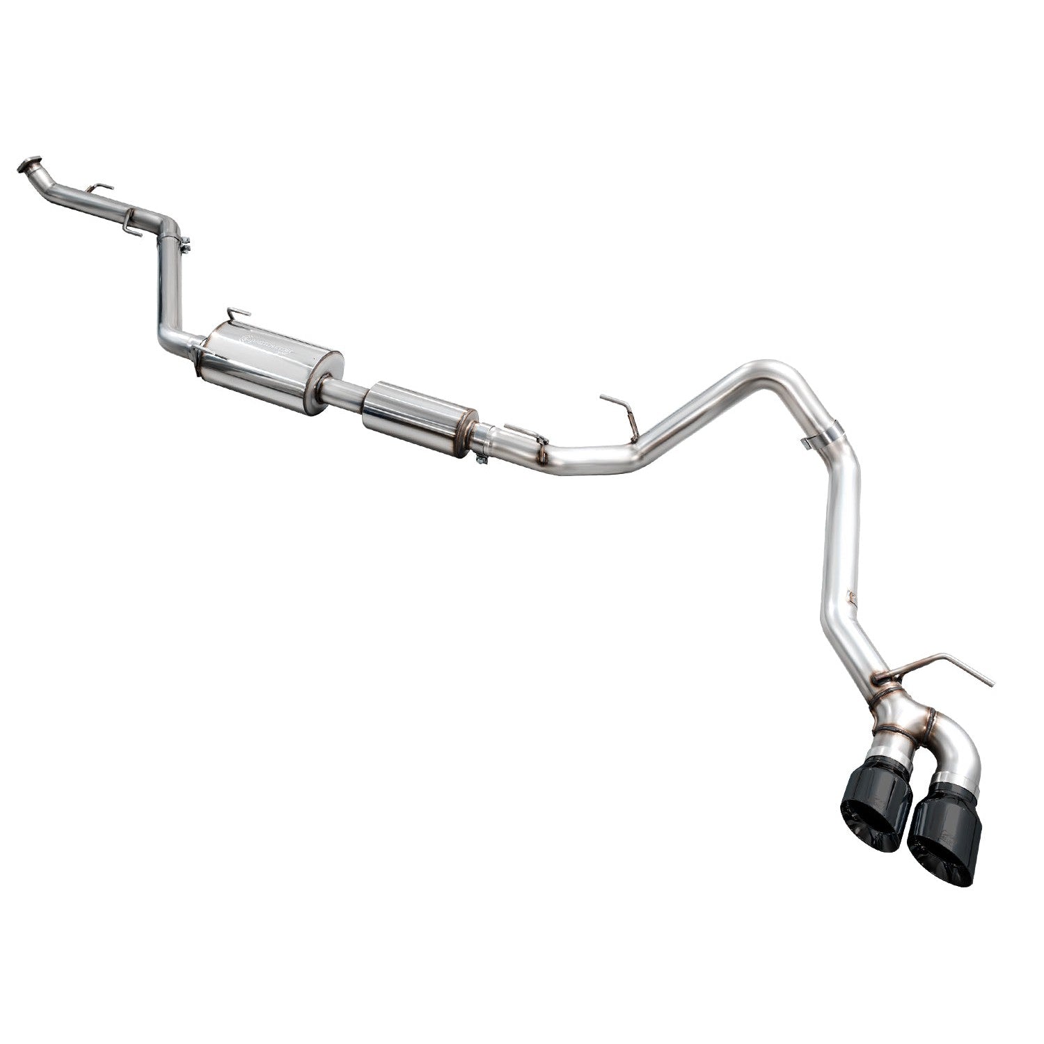AWE Tuning 0FG Exhaust for 2024+ 4th Gen Toyota Tacoma - Dual Diamond Black Tips