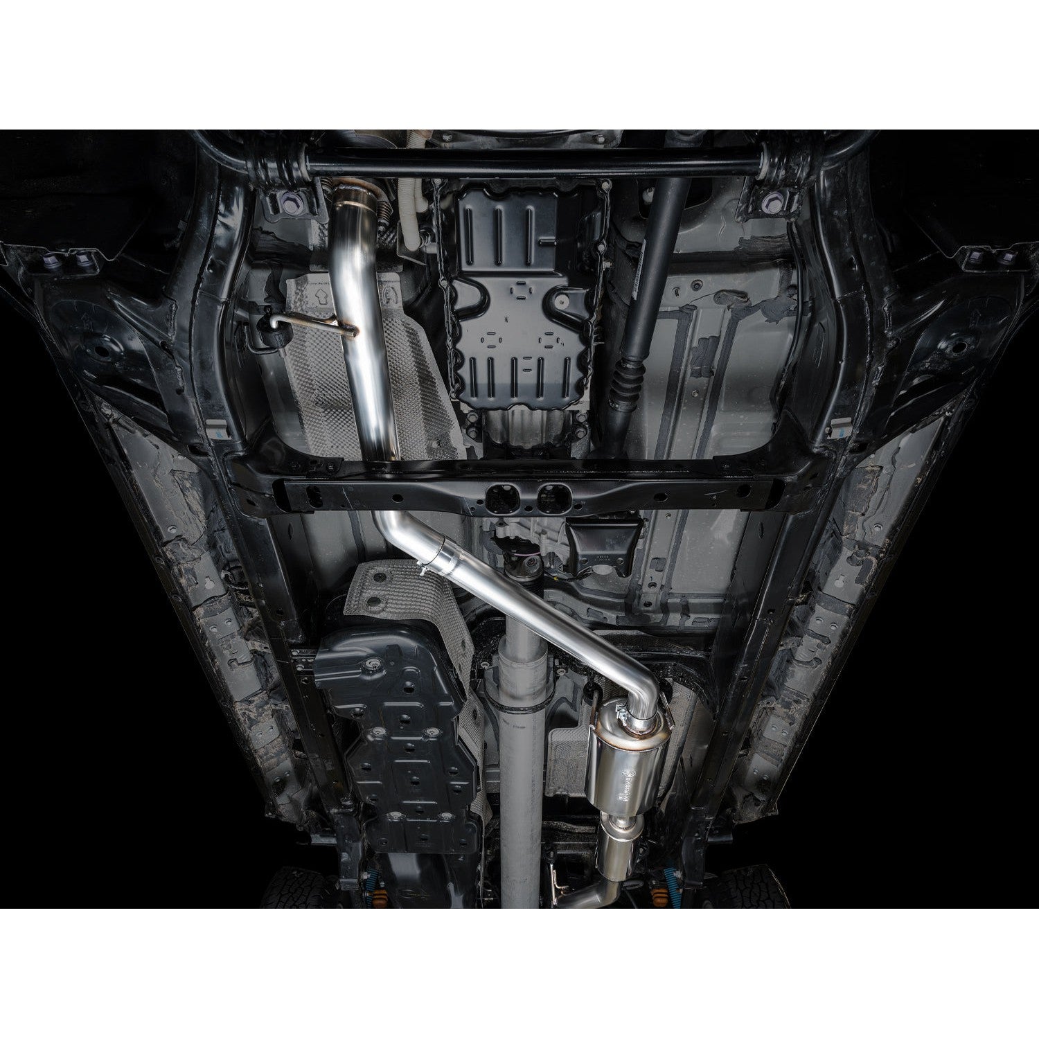AWE Tuning 0FG Exhaust for 2024+ 4th Gen Toyota Tacoma - Dual Chrome Silver Tips