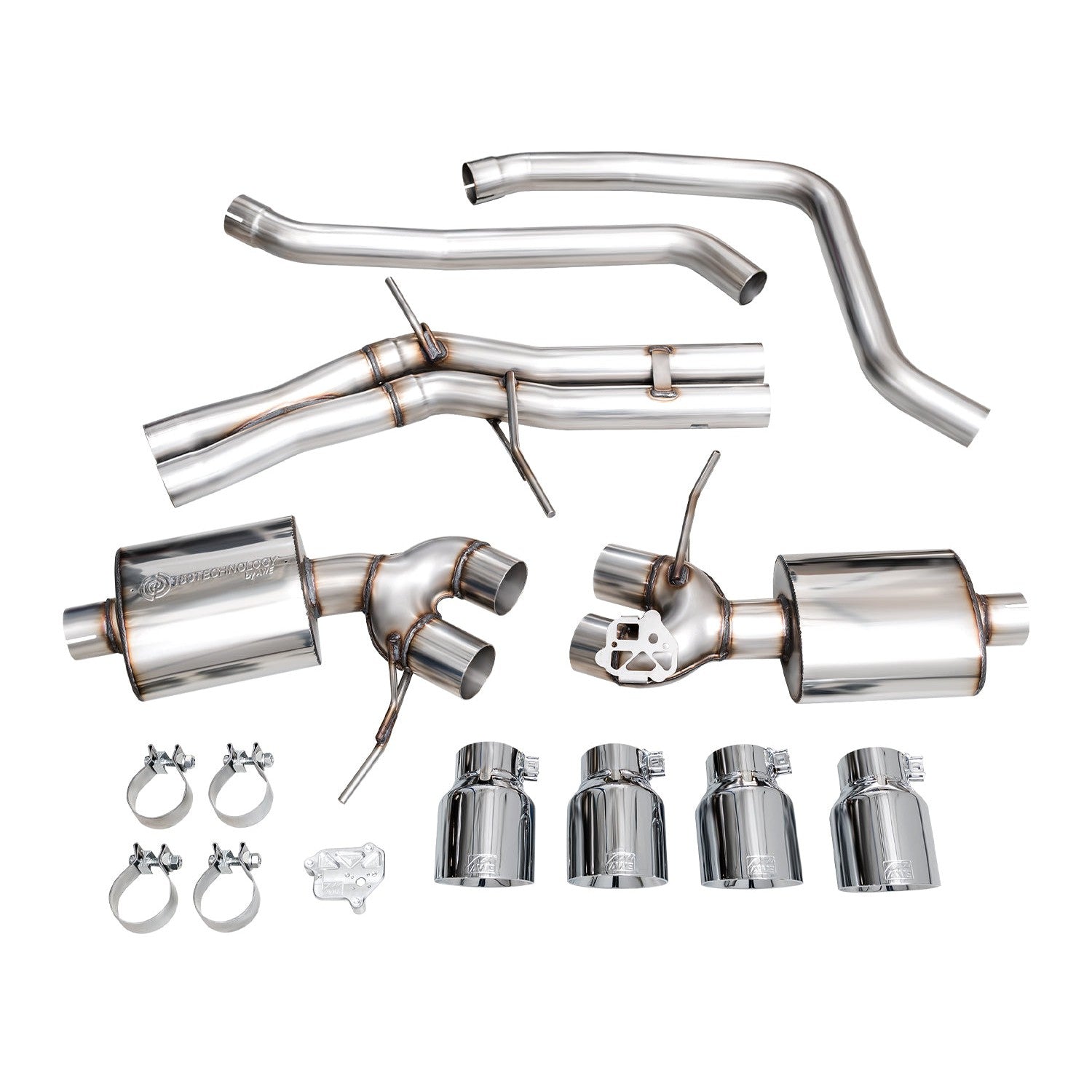 AWE Tuning Touring Edition Catback Exhaust w/ Chrome Silver Tips - 2022+ Porsche Macan S