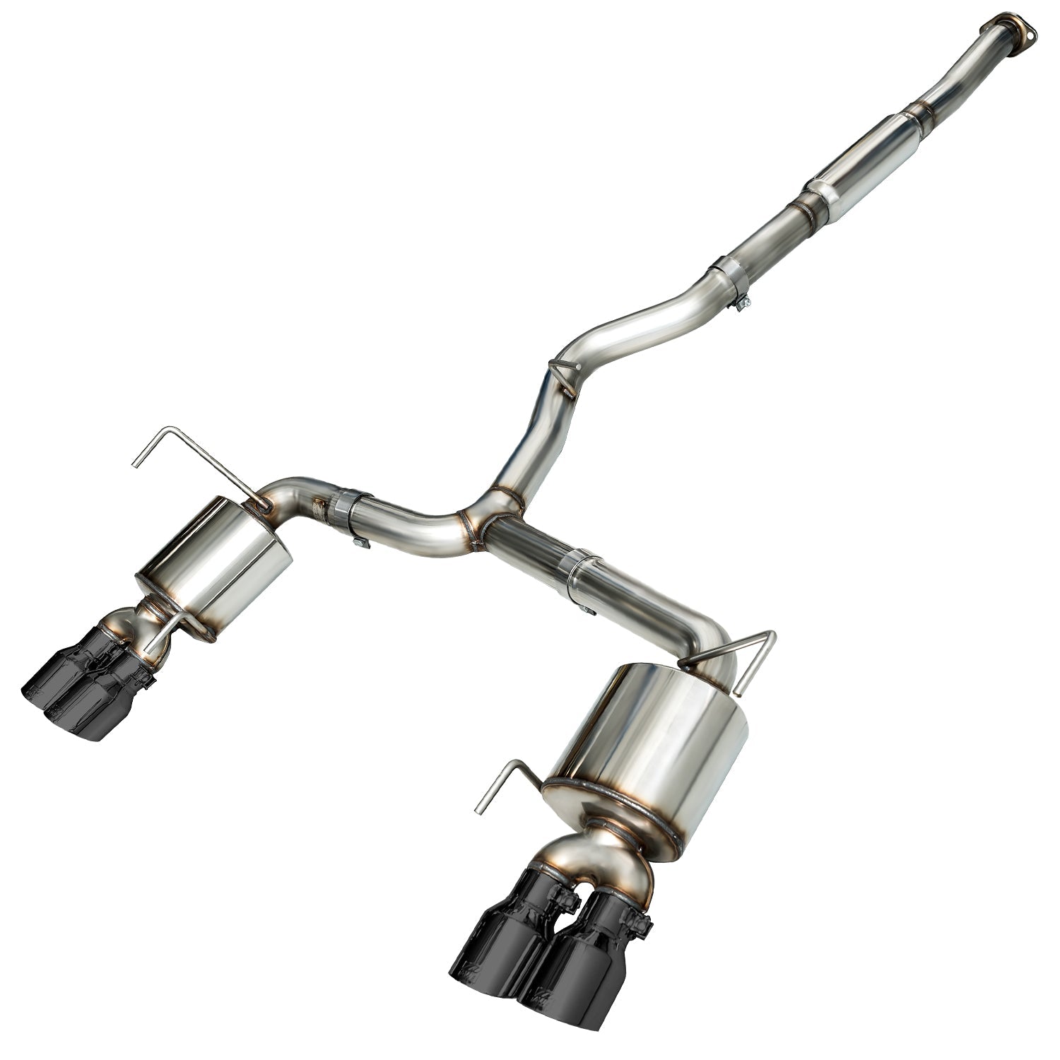 AWE Tuning Touring Edition Exhaust w/Diamond Black Tips (102mm) - 2015+ Subaru WRX VA Sedan