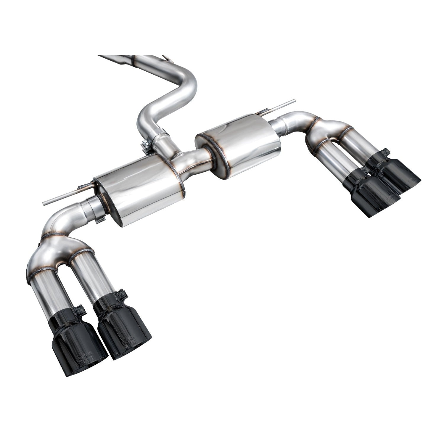 AWE Tuning Touring Edition Exhaust for 2022-2024 Audi 8Y S3 - Diamond Black Tips