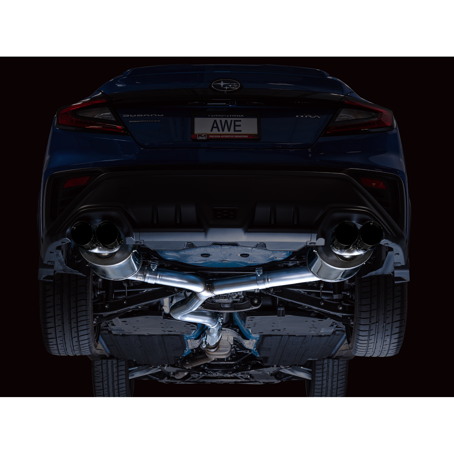 AWE Tuning Touring Edition Exhaust for 2022+ VB Subaru WRX - Diamond Black Tips