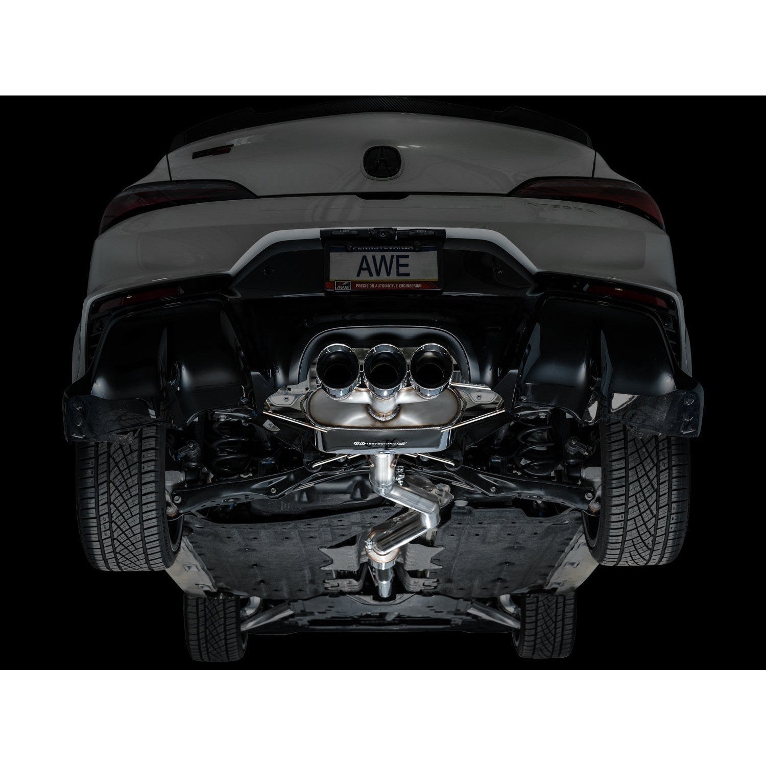 AWE Tuning Touring Edition Exhaust w/ Triple Chrome Silver Tips - 2024 Acura Integra Type S DE5