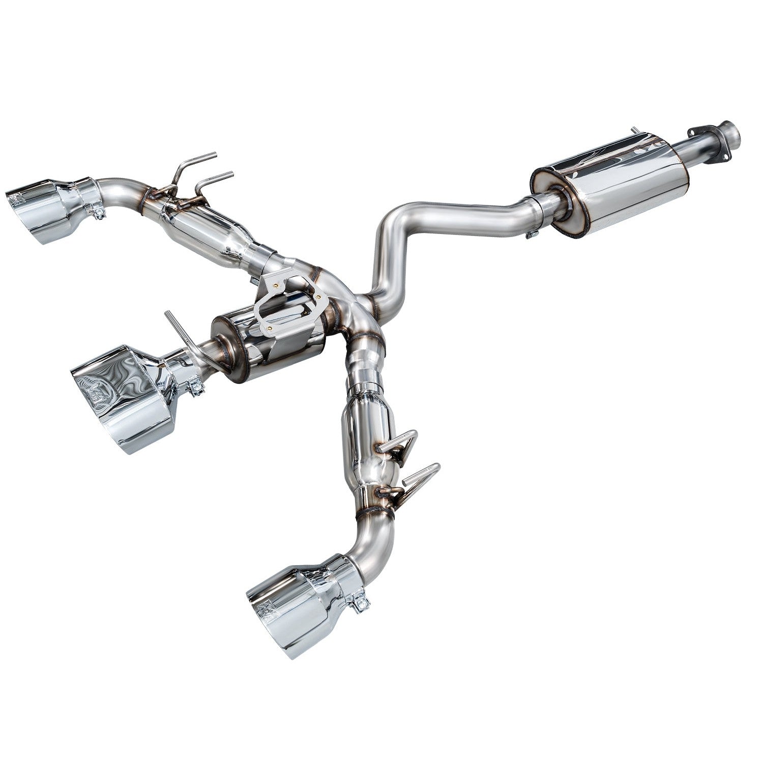 AWE Tuning Touring Edition Catback Exhaust for 2023-2024 Toyota GR Corolla - Chrome Silver Tips