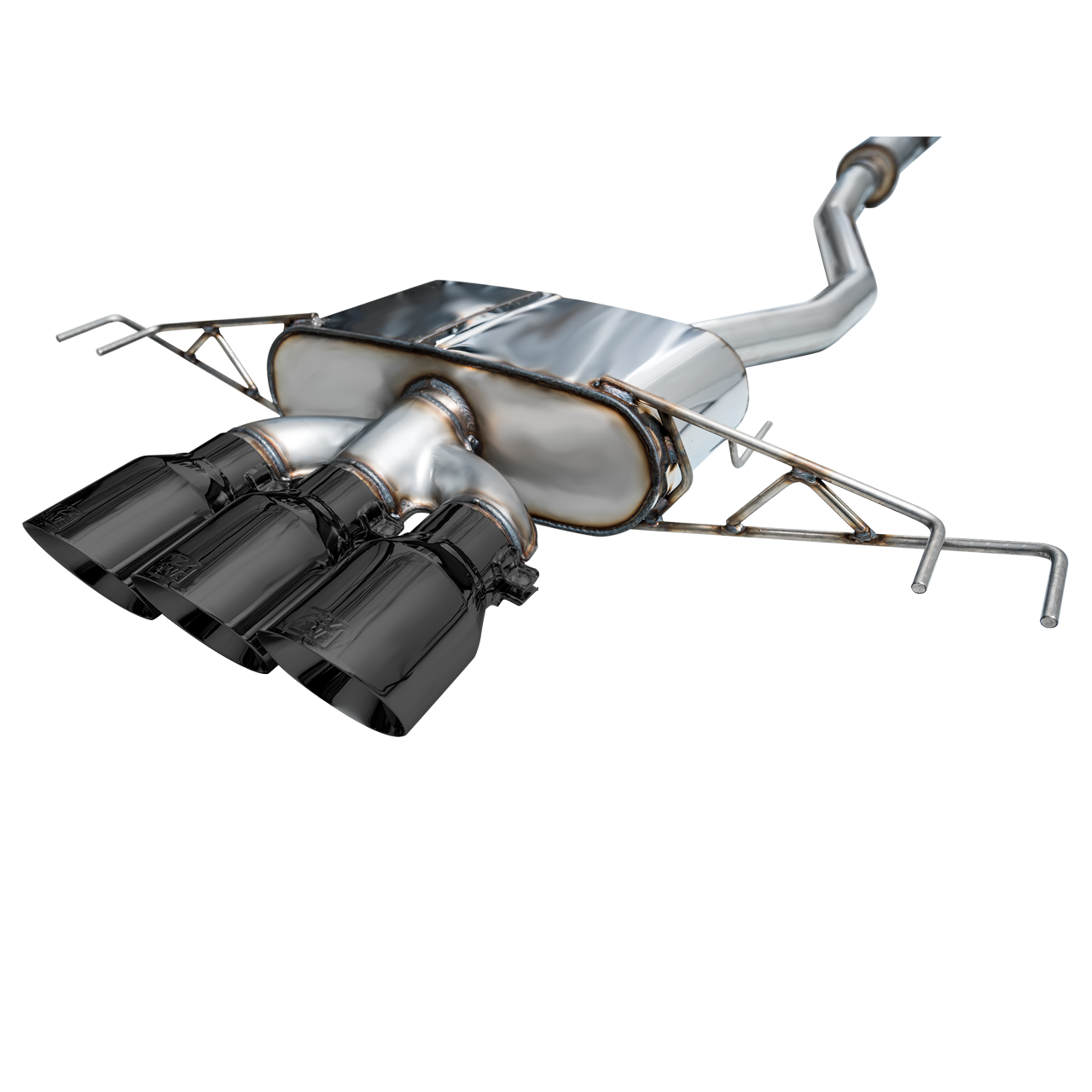 AWE Tuning Touring Edition Exhaust w/ Triple Diamond Black Tips - 2023+ Honda Civic Type R FL5