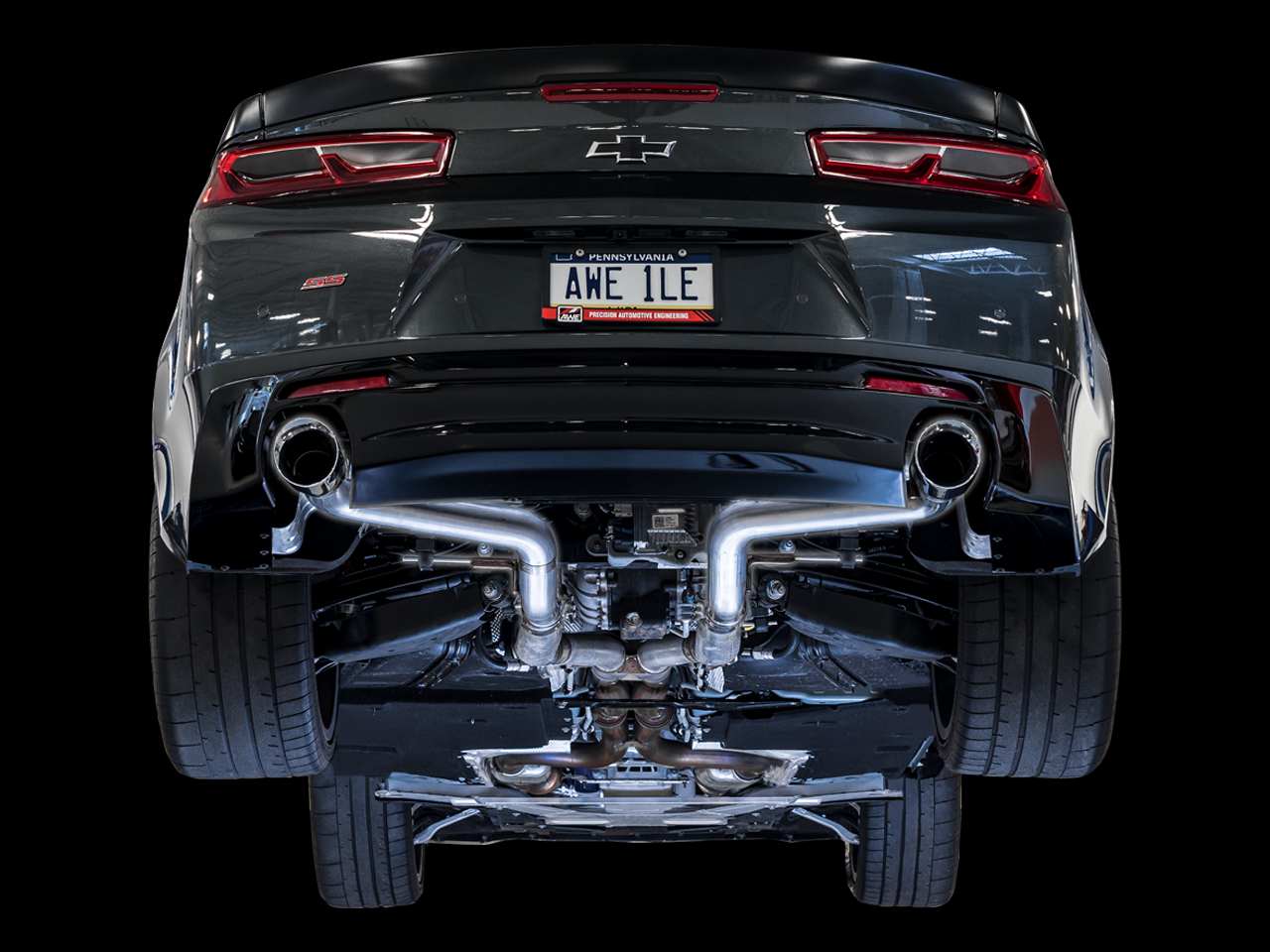 AWE Tuning Touring Edition Axle-back Exhaust w/Chrome Silver Tips - 16-18 Chevrolet Camaro SS