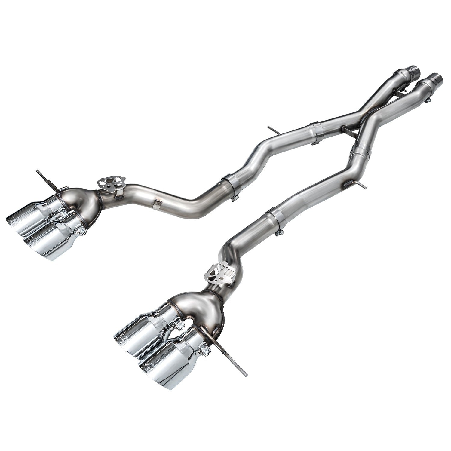 AWE Tuning Track Edition Exhaust - 2023-2024 BMW G87 M2 - Chrome Silver Tips