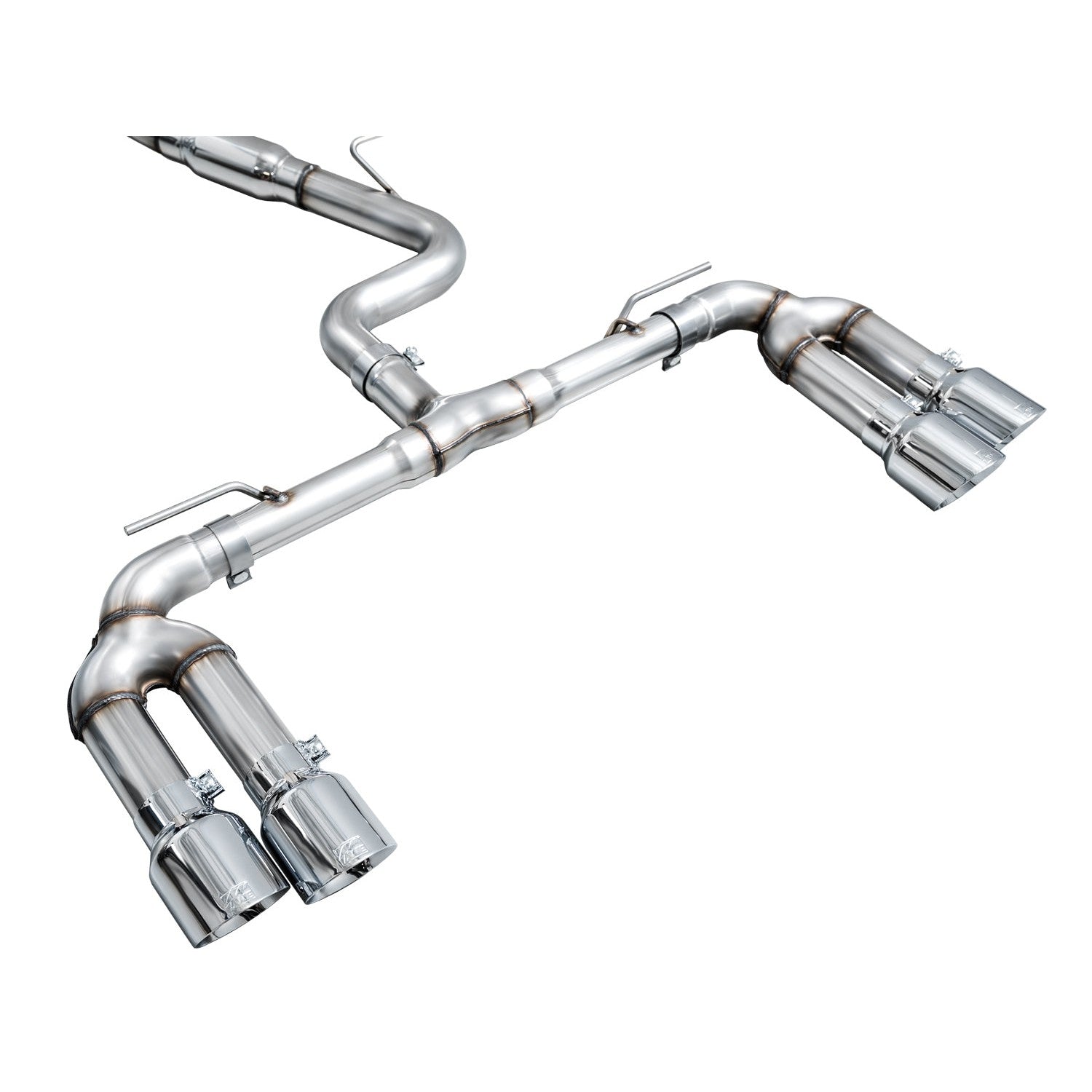 AWE Tuning Track Edition Exhaust for 2022-2024 Audi 8Y S3 - Chrome Silver Tips