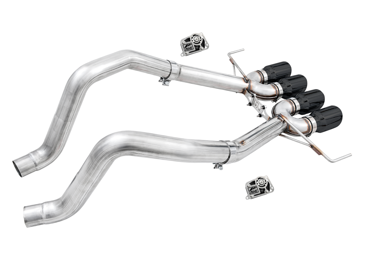 AWE Tuning Track Edition Axle-Back Exhaust w/Black Tips - 14-19 Chevy Corvette C7 Z06/ZR1