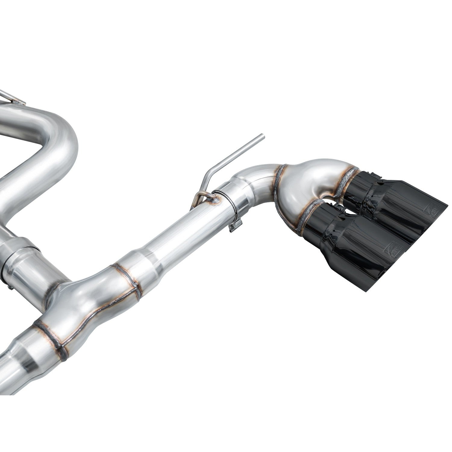 AWE Tuning Track Edition Quad Exhaust for 2022+ Volkswagen MK8 Golf R - Diamond Black Tips