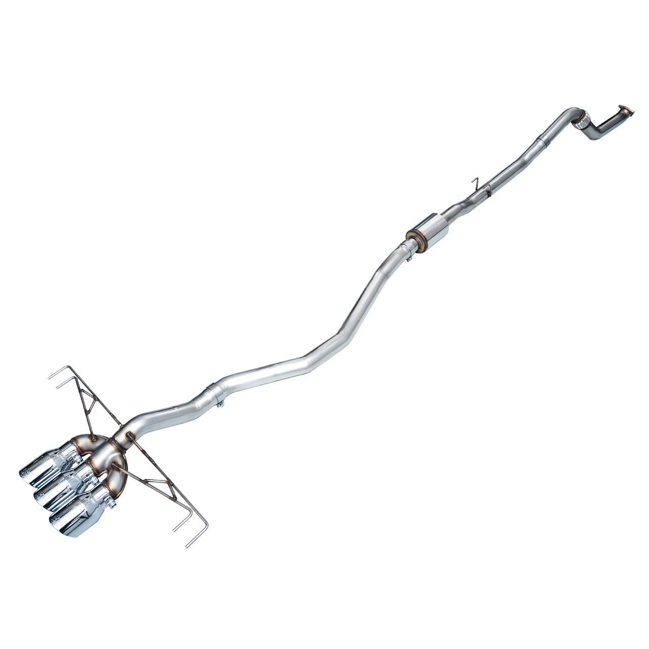 AWE Tuning Track Edition Exhaust w/ Triple Chrome Silver Tips - 2023+ Honda Civic Type R FL5