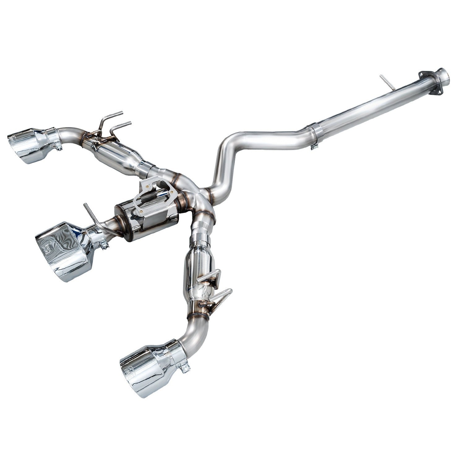 AWE Tuning Track Edition Catback Exhaust for 2023-2024 Toyota GR Corolla - Chrome Silver Tips