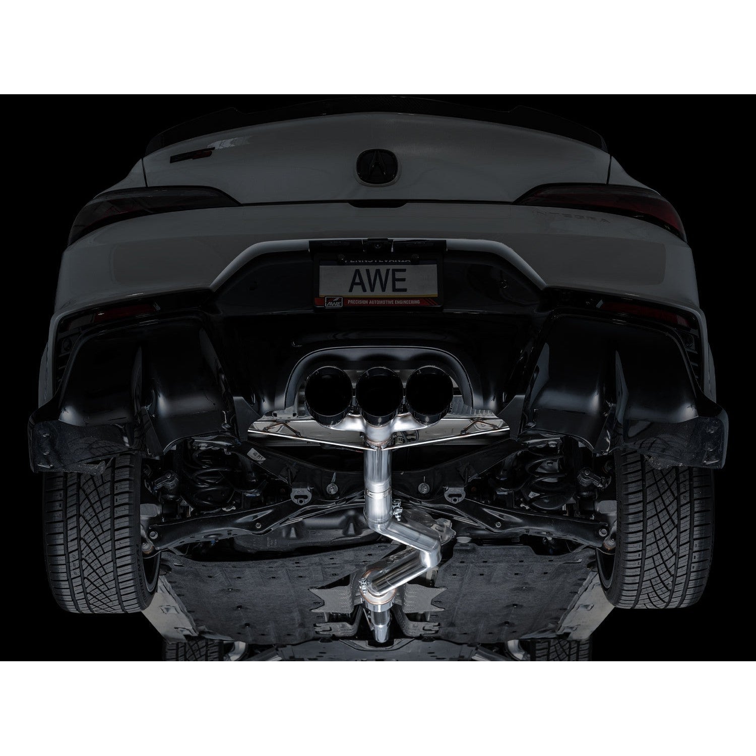 AWE Tuning Track Edition Exhaust w/ Triple Diamond Black Tips - 2024 Acura Integra Type S DE5