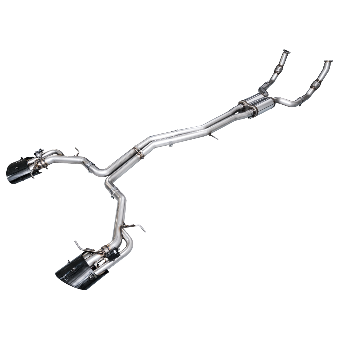 AWE Tuning SwitchPath Cat-back Exhaust for 2021-2023 Audi C8 RS6/RS7 - Diamond Black Tips