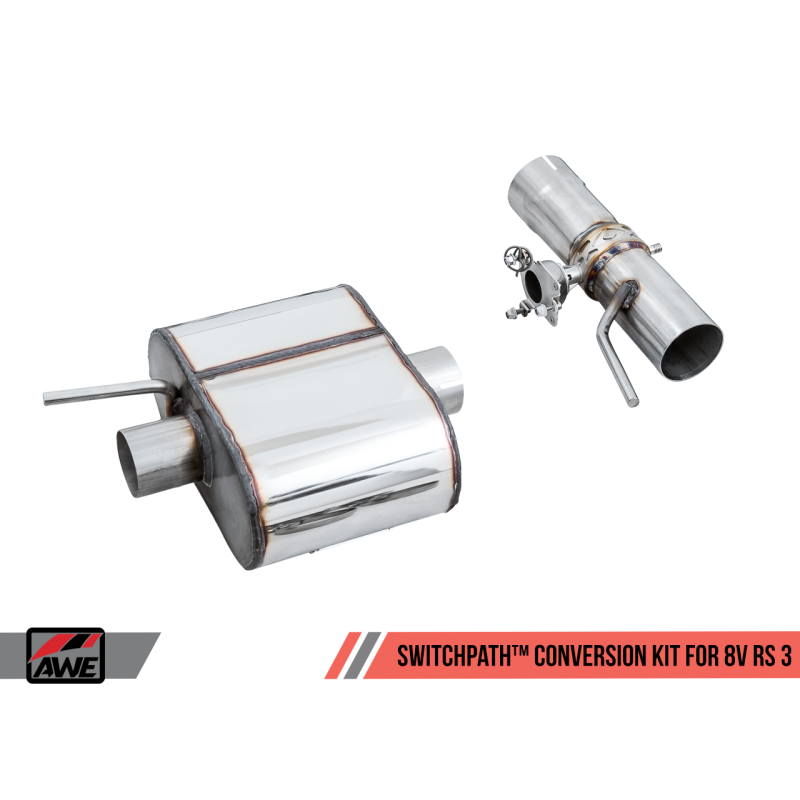 AWE Tuning SwitchPath Exhaust Conversion Kit - 18-19 Audi TT RS Coupe 8S/MK3 2.5L Turbo