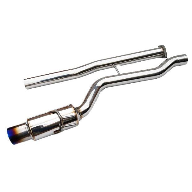 Invidia Racing Single Titanium tip Cat-back Exhaust - 08-Up Mitsubishi EVO X
