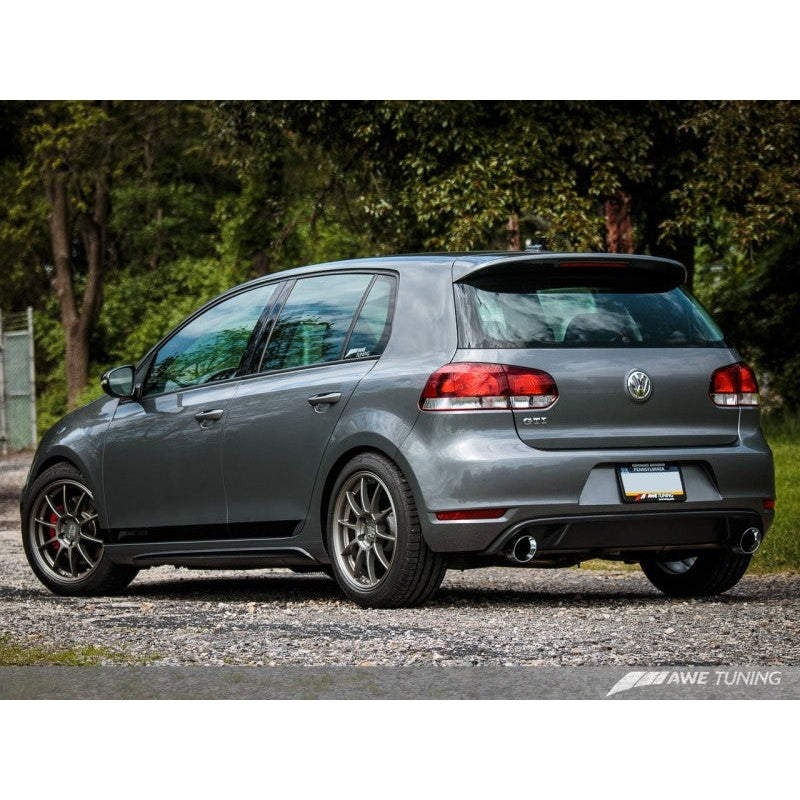 AWE Tuning Mk6 GTI Performance Catback - Chrome Silver Round Tips - T1 Motorsports