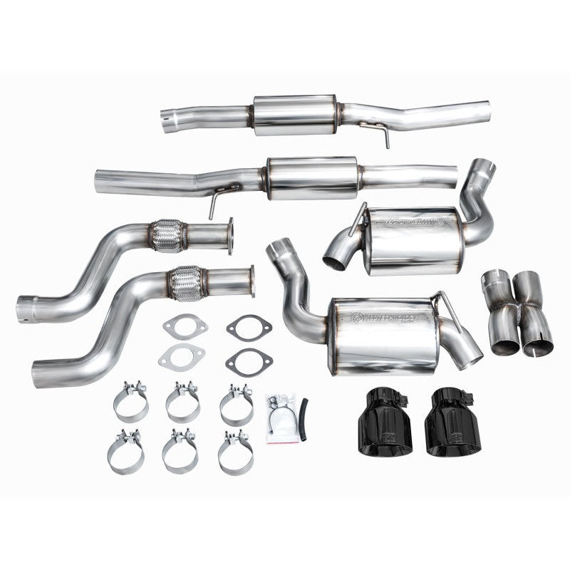 AWE Tuning Touring Edition Catback Exhaust System w/ Diamond Black Tips - 2023+ Nissan Z