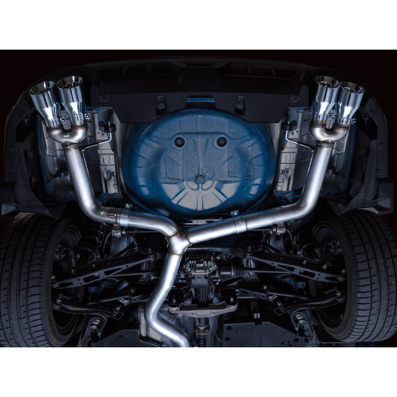 AWE Tuning 2022+ VB Subaru WRX Track Edition Exhaust - Chrome Silver Tips