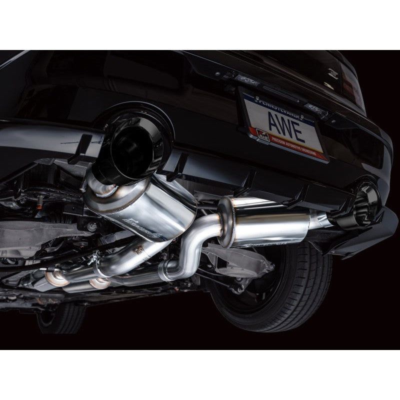 AWE Tuning Touring Edition Catback Exhaust System w/ Diamond Black Tips - 2023+ Nissan Z