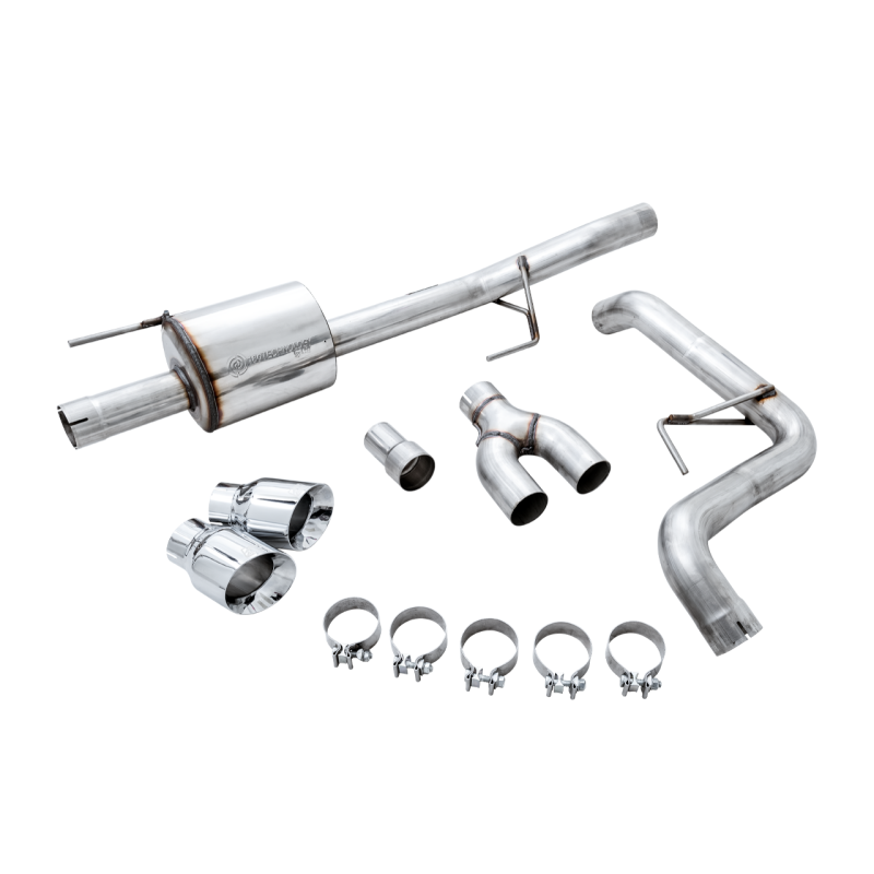 AWE Tuning 0FG Single Exit Performance Exhaust System w/4.5in Chrome Silver Tips - 2015+ Ford F-150